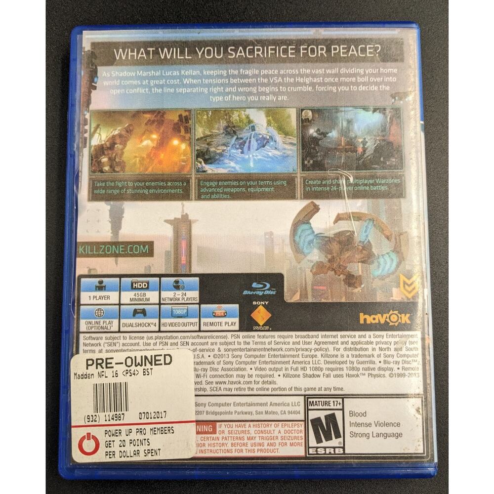 Killzone Shadow Fall - PS4 - Tested/Working - Picture 3 of 3